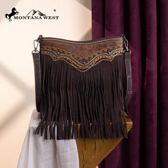 MW1340G-9360   Montana West Fringe Collection Crossbody