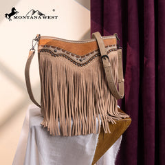 MW1340G-9360   Montana West Fringe Collection Crossbody