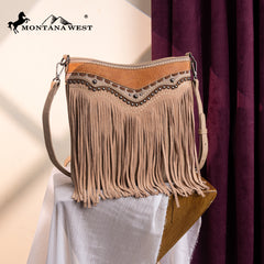 MW1340G-9360   Montana West Fringe Collection Crossbody