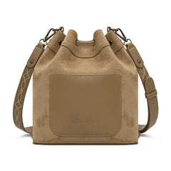 MW1341-8311 Montana West Boot Stitch Fringe Drawstring Crossbody Bag