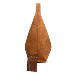 MW1341-9182   Montana West Boot Stitch Fringe Large Hobo Bag