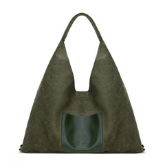 MW1341-9182   Montana West Boot Stitch Fringe Large Hobo Bag