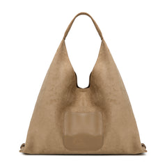 MW1341-9182   Montana West Boot Stitch Fringe Large Hobo Bag