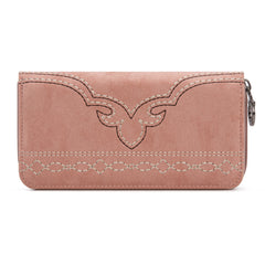 MW1341-W022   Montana West Boot Stitch Wallet