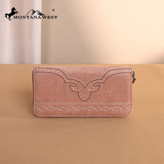 MW1341-W022   Montana West Boot Stitch Wallet