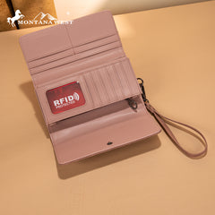 MW1344-W002 Montana West Concho Embroidered Collection Wallet