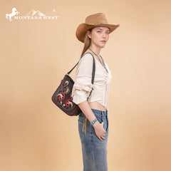 MW1348-918  Montana West Embroidered Hobo Bag