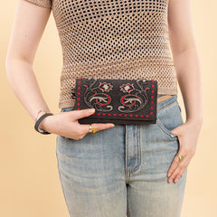 MW1348-W002 Montana West Embroidered Collection Wallet