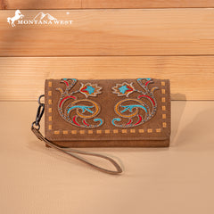 MW1348-W002 Montana West Embroidered Collection Wallet