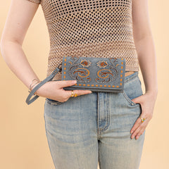 MW1348-W002 Montana West Embroidered Collection Wallet