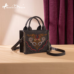 MW1352-8121  Montana West Western Embroidered Mini Tote Crossbody