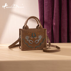 MW1352-8121  Montana West Western Embroidered Mini Tote Crossbody
