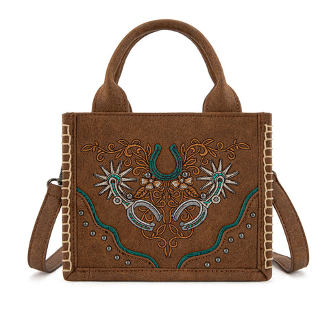 MW1352-8121  Montana West Western Embroidered Mini Tote Crossbody