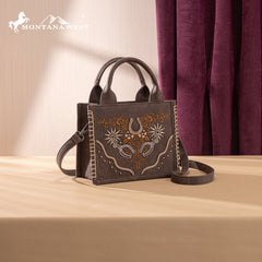 MW1352-8121  Montana West Western Embroidered Mini Tote Crossbody