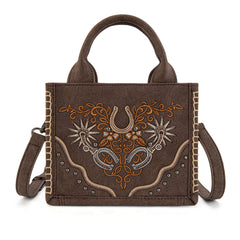 MW1352-8121  Montana West Western Embroidered Mini Tote Crossbody