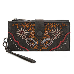 MW1352-W2000   Montana West Embroidered Collection Wallet