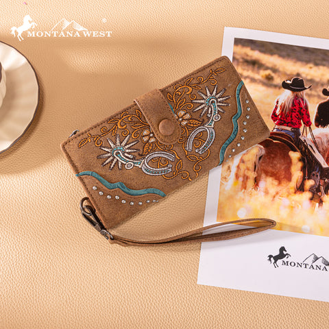 MW1352-W2000   Montana West Embroidered Collection Wallet