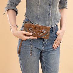 MW1352-W2000   Montana West Embroidered Collection Wallet