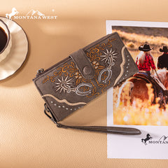 MW1352-W2000   Montana West Embroidered Collection Wallet