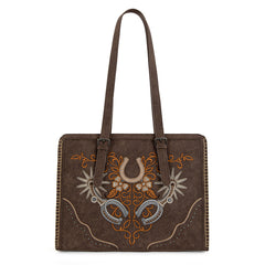 MW1352G-8317  Montana West Western Embroidered Concealed Carry Tote