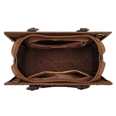 MW1354G-8355   Montana West Tooled Aztec Concealed Carry Tote/Crossbody