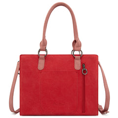 MW1354G-8355   Montana West Tooled Aztec Concealed Carry Tote/Crossbody