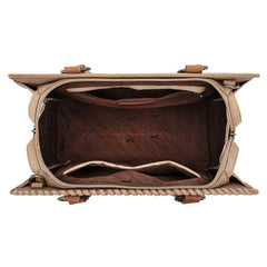 MW1354G-8355   Montana West Tooled Aztec Concealed Carry Tote/Crossbody