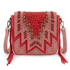 MW1354-8360 Montana West Tooled Aztec Collection Collection Crossbody