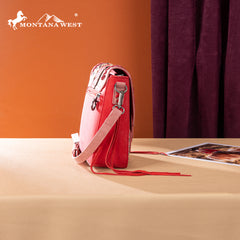 MW1354-8360 Montana West Tooled Aztec Collection Collection Crossbody