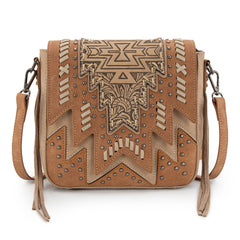 MW1354-8360 Montana West Tooled Aztec Collection Collection Crossbody
