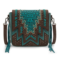 MW1354-8360 Montana West Tooled Aztec Collection Collection Crossbody