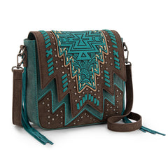 MW1354-8360 Montana West Tooled Aztec Collection Collection Crossbody