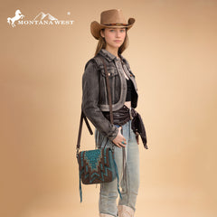 MW1354-8360 Montana West Tooled Aztec Collection Collection Crossbody