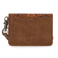 MW1354-W2004  Montana West Tooled Aztec Collection Wrap Wallet