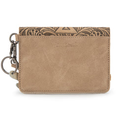 MW1354-W2004  Montana West Tooled Aztec Collection Wrap Wallet