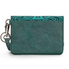 MW1354-W2004  Montana West Tooled Aztec Collection Wrap Wallet