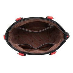 MW1356-8260  Montana West Western Tooled Aztec Concealed Carry Tote/Crossbody