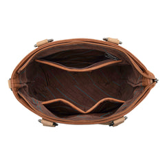 MW1356-8260  Montana West Western Tooled Aztec Concealed Carry Tote/Crossbody