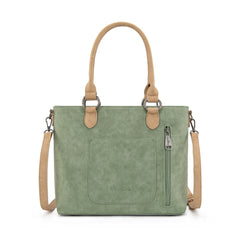 MW1356-8260  Montana West Western Tooled Aztec Concealed Carry Tote/Crossbody