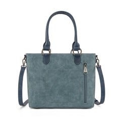 MW1356-8260  Montana West Western Tooled Aztec Concealed Carry Tote/Crossbody