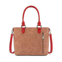 MW1356-8260  Montana West Western Tooled Aztec Concealed Carry Tote/Crossbody