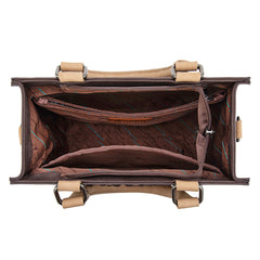 MW1356-8322  Montana West Western Tooled Aztec Tote/ Crossbody