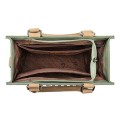 MW1356-8322  Montana West Western Tooled Aztec Tote/ Crossbody