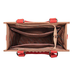 MW1356-8322  Montana West Western Tooled Aztec Tote/ Crossbody