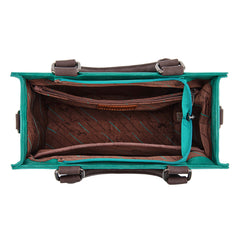 MW1356-8322  Montana West Western Tooled Aztec Tote/ Crossbody