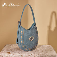 MW1359-918   Montana West Western Aztec Cut-Out Hobo Shoulder Bag
