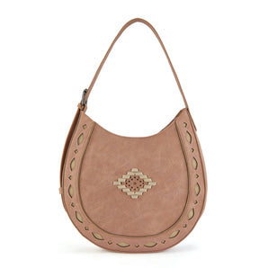 MW1359-918 Montana West Western Aztec Cut-Out Hobo Shoulder Bag