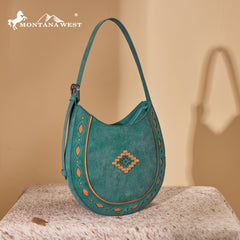 MW1359-918   Montana West Western Aztec Cut-Out Hobo Shoulder Bag