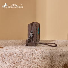 MW1359-W120   Montana West Western Aztec Cut-Out Crossbody Bag