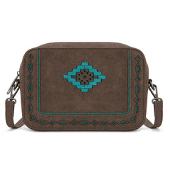 MW1359-W120   Montana West Western Aztec Cut-Out Crossbody Bag